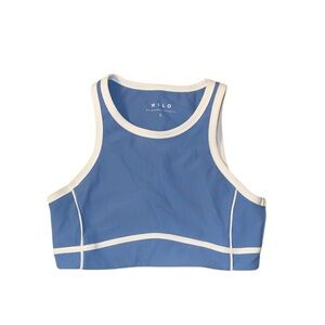 Wilo Blue and White Sports Bra
